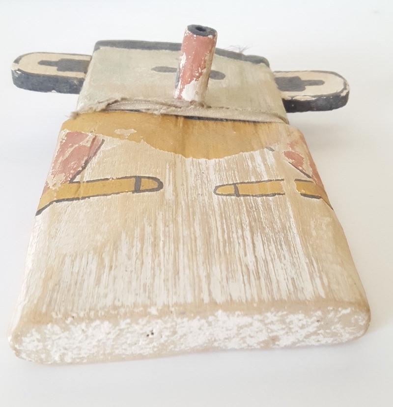 Brushed 20th Century child's Hopi Kachina Doll, Handmade and Painted Cottonwood