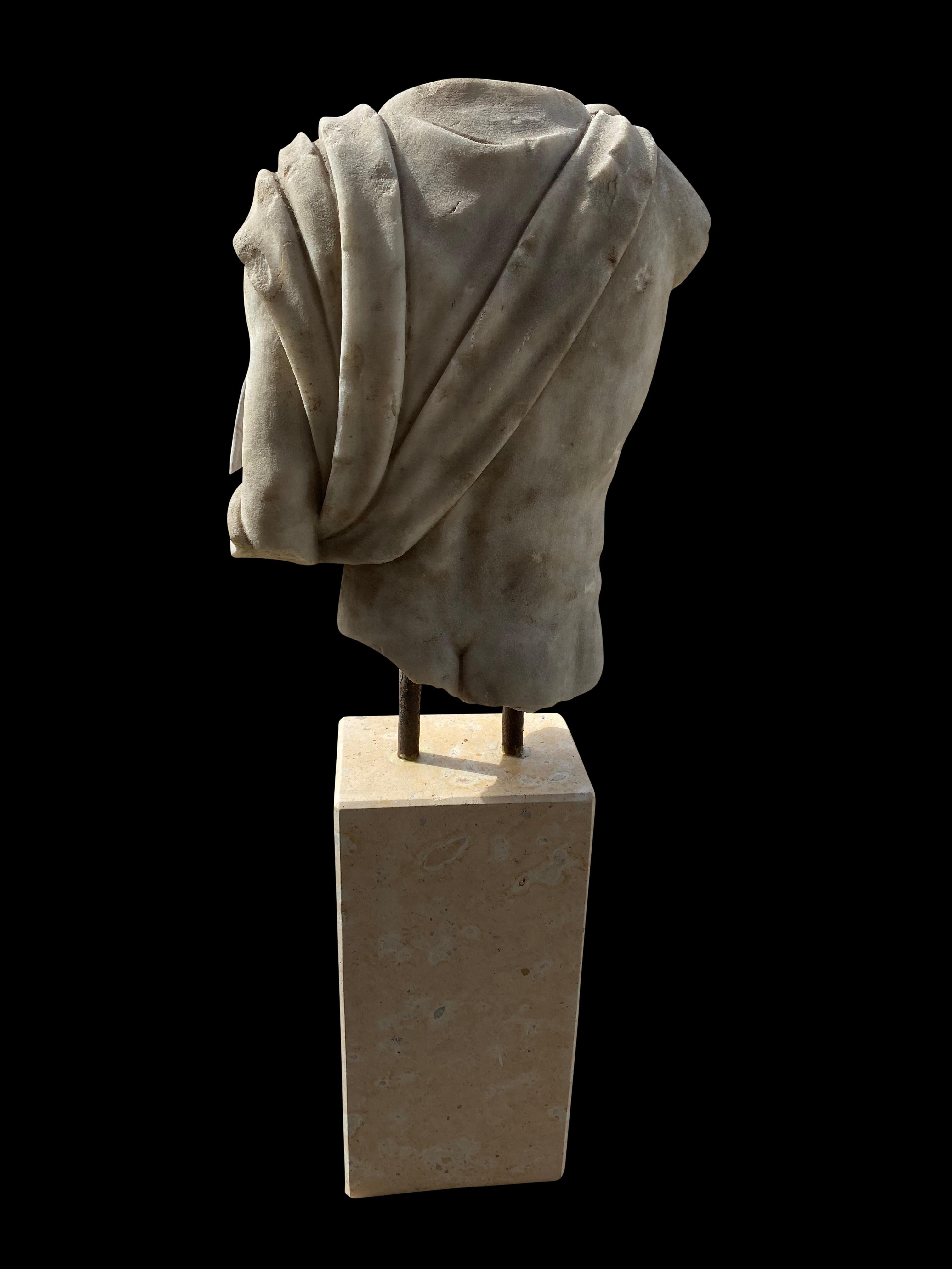 20th Century Replica of Greek Roman Marble Torso For Sale 4