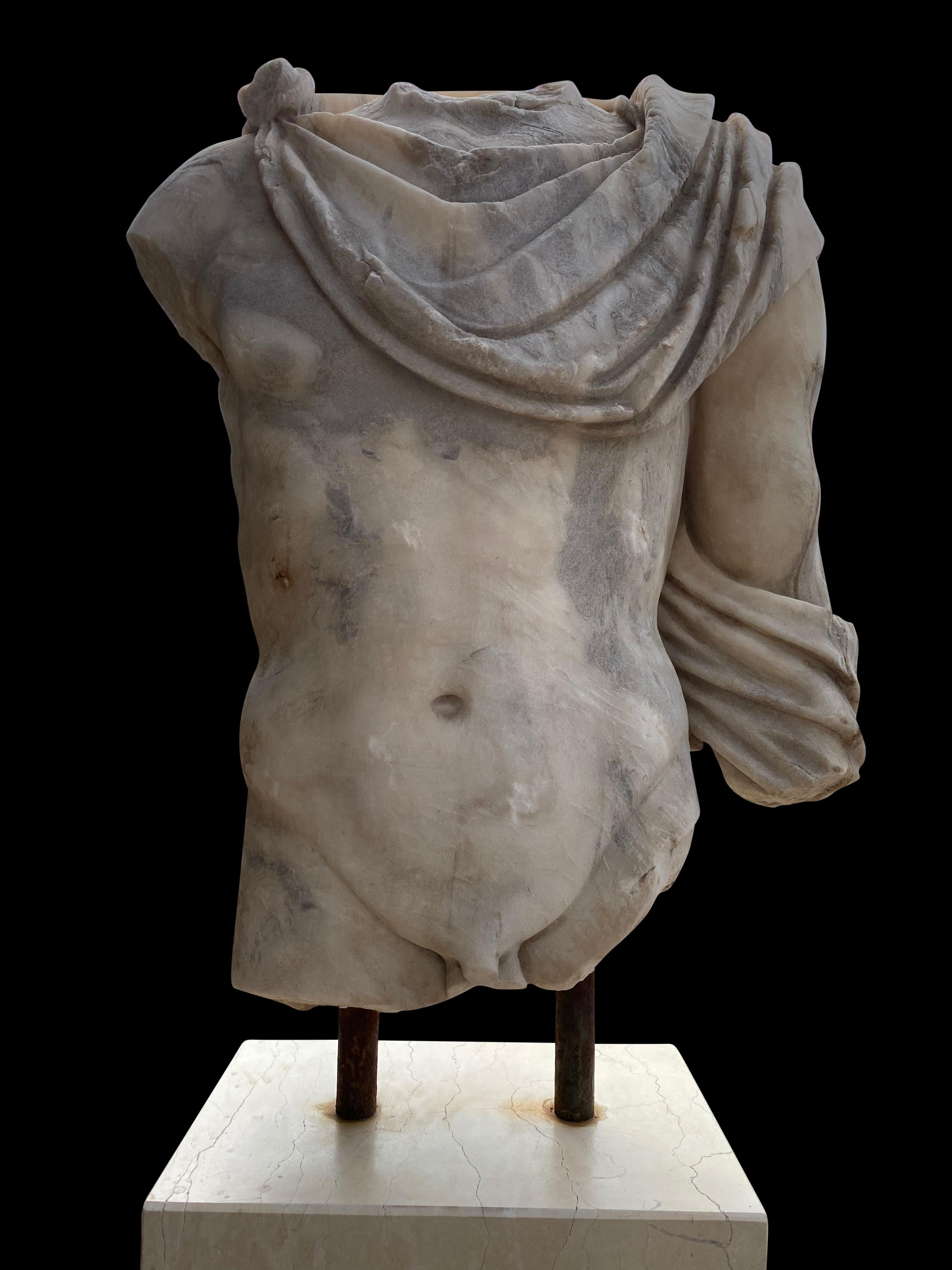 20th Century Replica of Greek Roman Marble Torso For Sale 14