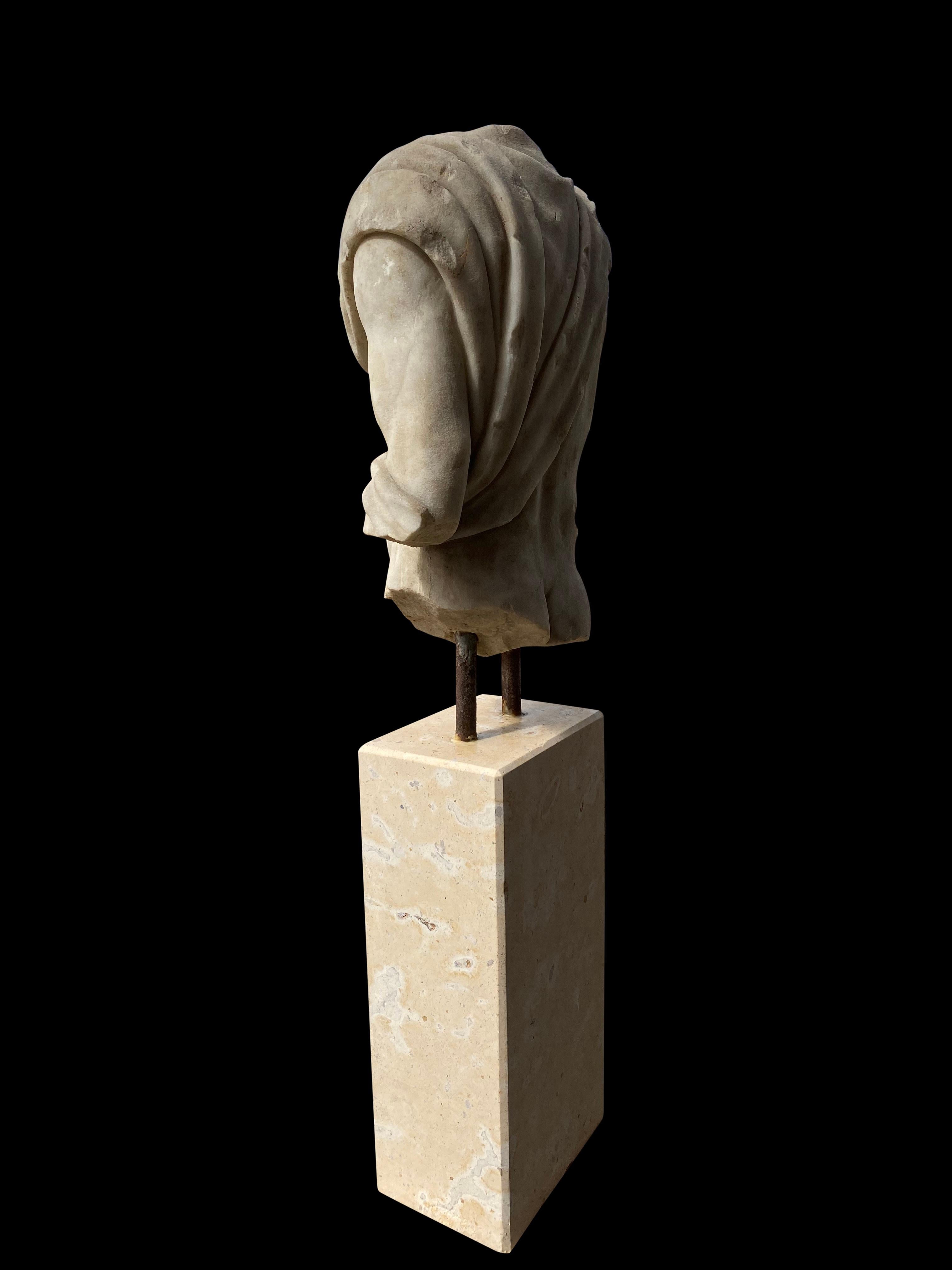 European 20th Century Replica of Greek Roman Marble Torso For Sale