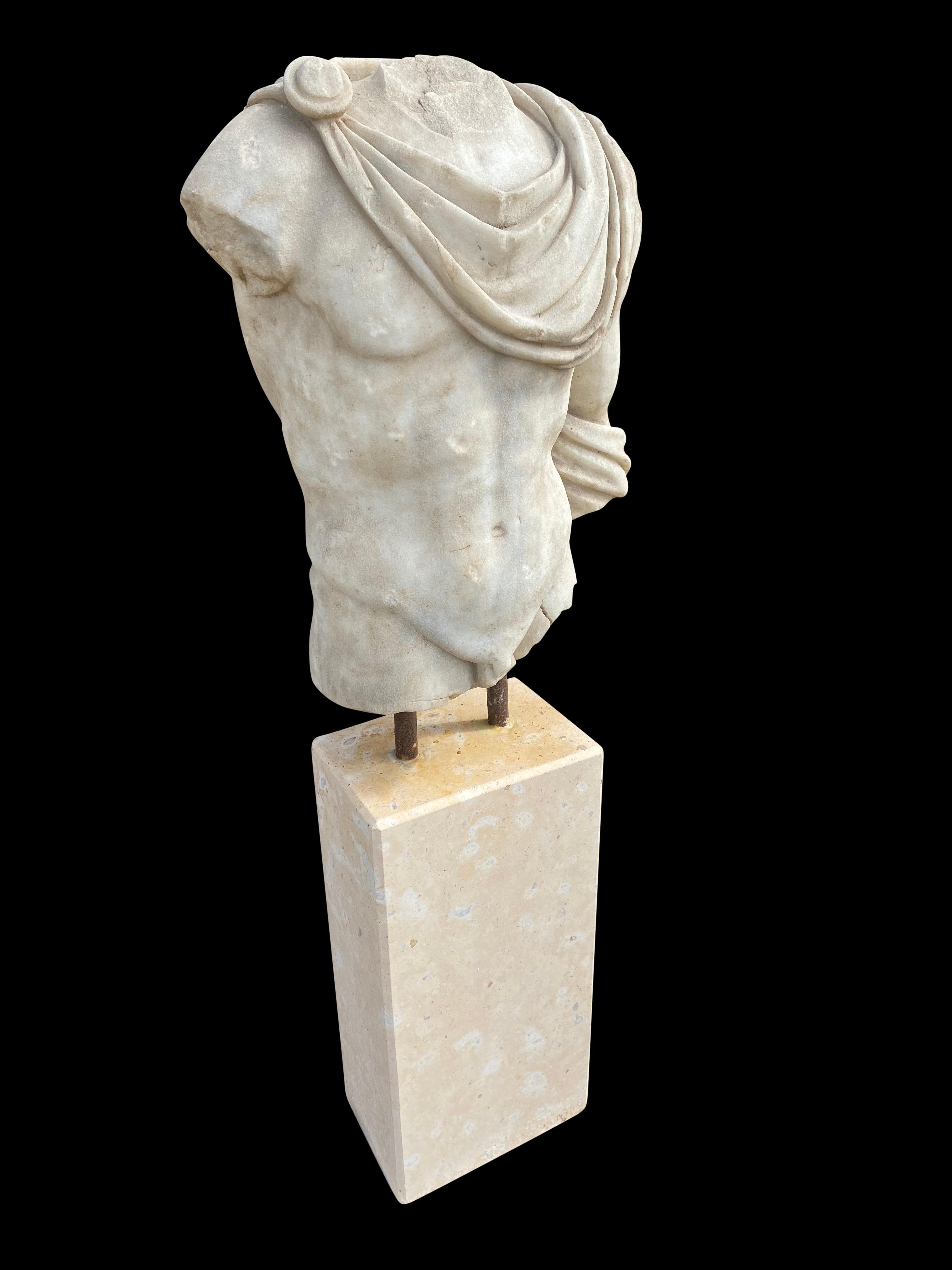 20th Century Replica of Greek Roman Marble Torso For Sale 1