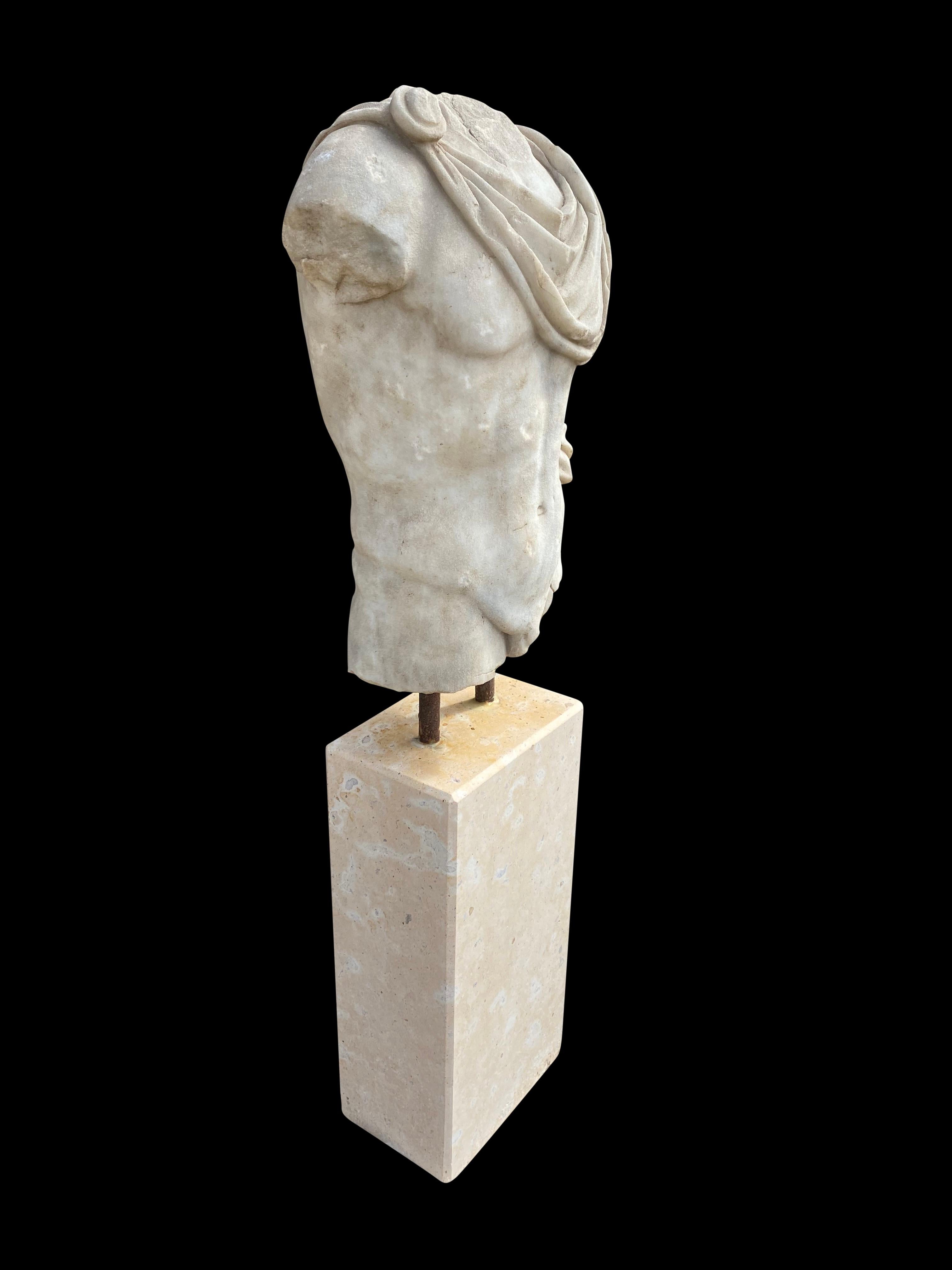 20th Century Replica of Greek Roman Marble Torso For Sale 2