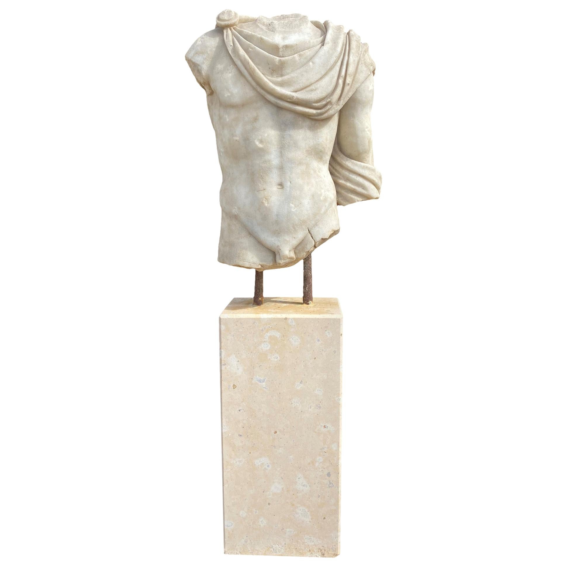 20th Century Replica of Greek Roman Marble Torso For Sale