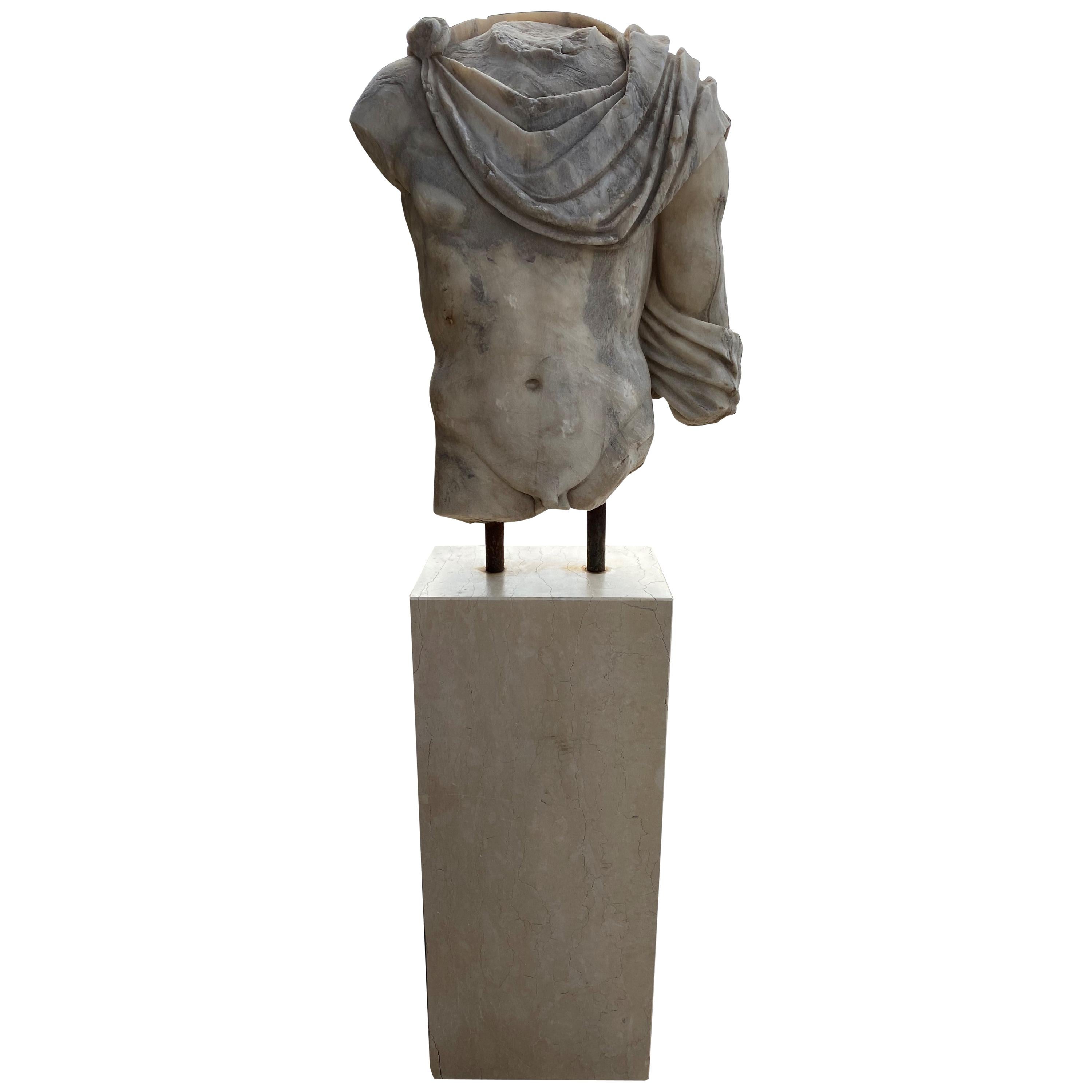 20th Century Replica of Greek Roman Marble Torso For Sale