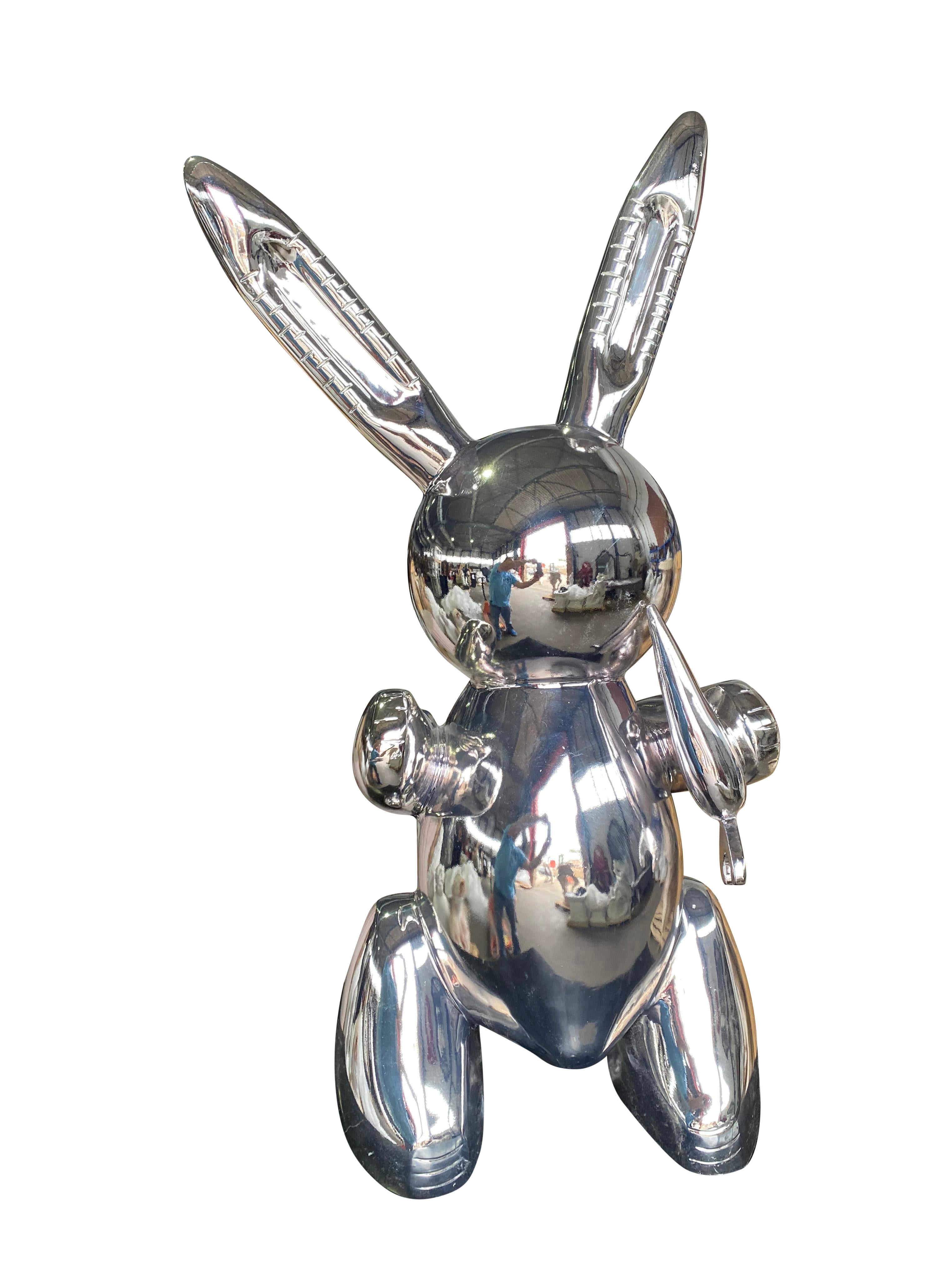 20th century chrome rabbit.


