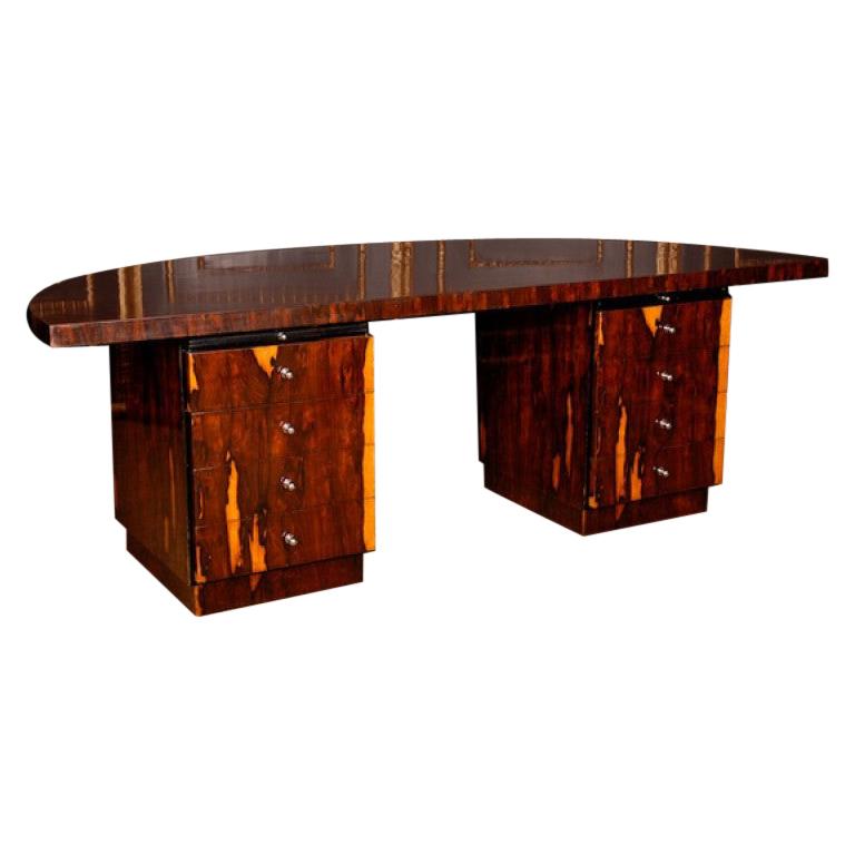 20th Century Representative Monumental Art Deco Desk #3 For Sale
