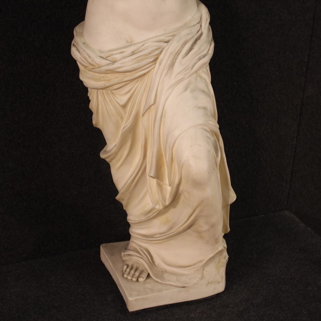 20th Century Resin and Marble Powder Italian Signed Sculpture Venus de Milo 2