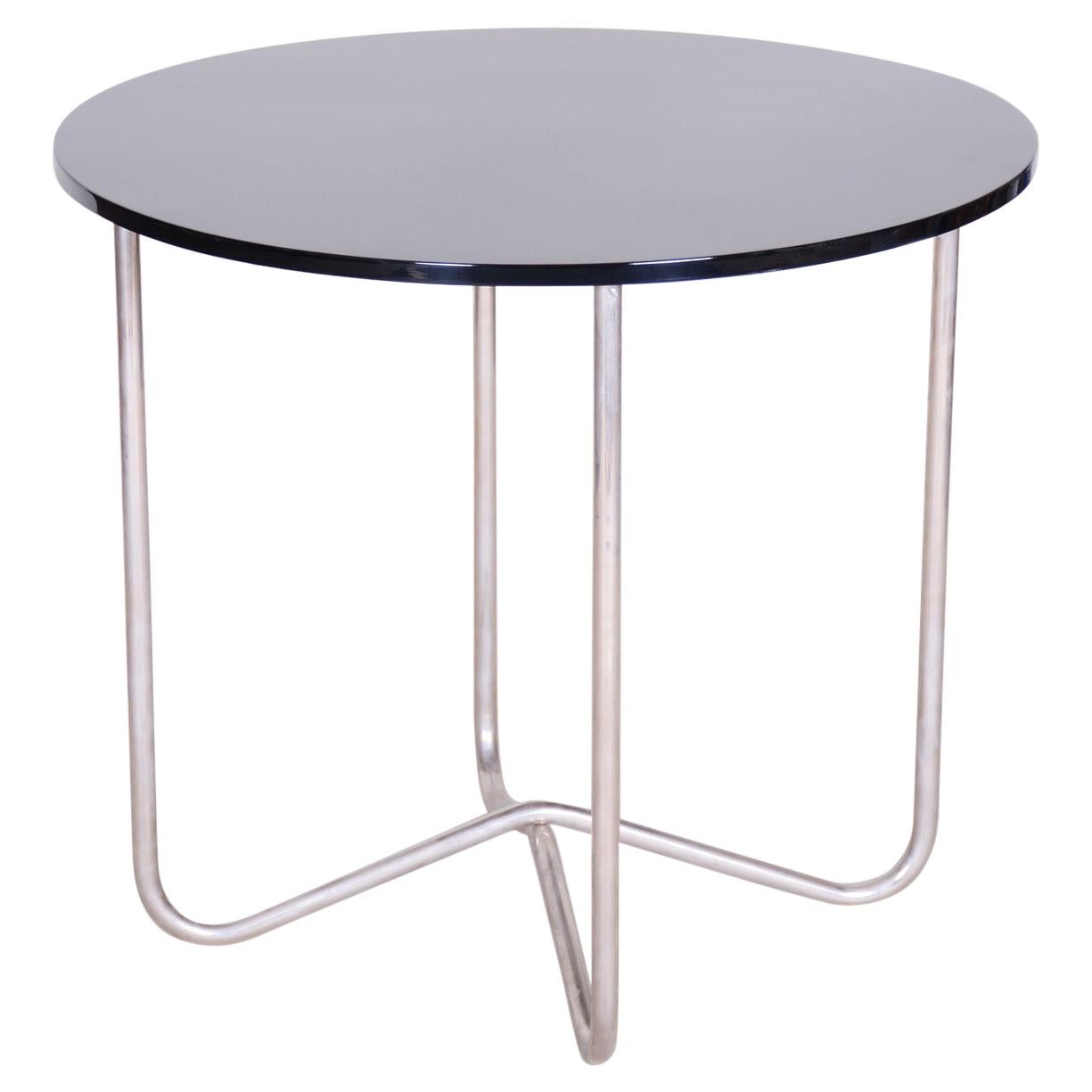 20th Century Restored Chrome Small Bauhaus Table, Hynek Gottwald, 1940s For Sale