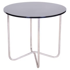 Petite table Bauhaus en chrome restaurée du 20ème siècle, Hynek Gottwald, années 1940