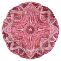 20th Century Rhodochrosite Gemstone Plateau Table Top