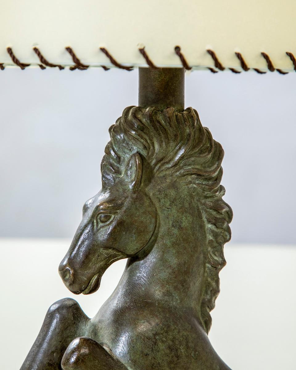 Italian 20e siècle, Lampe de table en bronze Riccardo Scarpa, années 1950 en vente