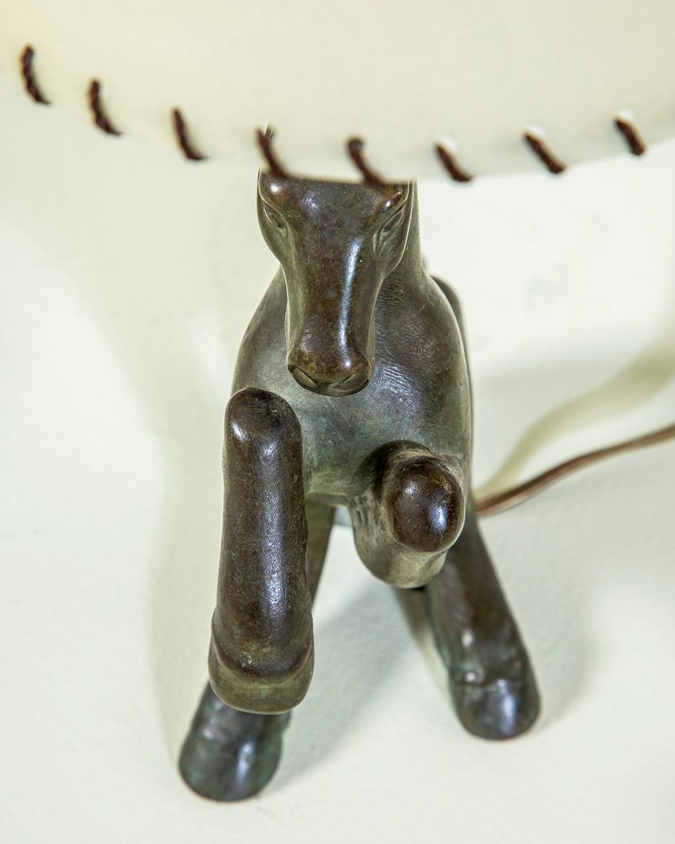 Bronze 20e siècle, Lampe de table en bronze Riccardo Scarpa, années 1950 en vente