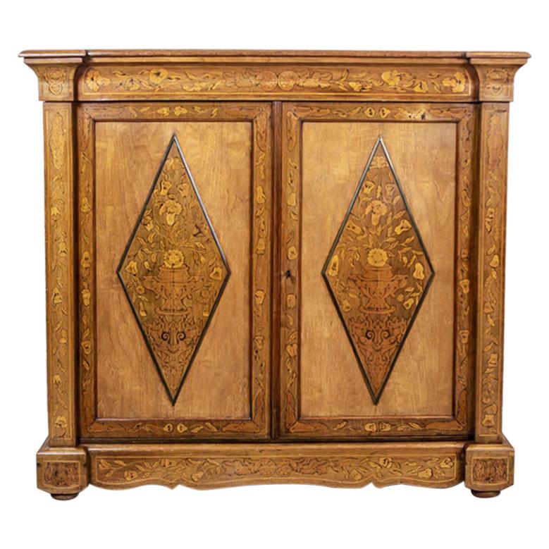 20th Century Richly Inlaid Cabinet