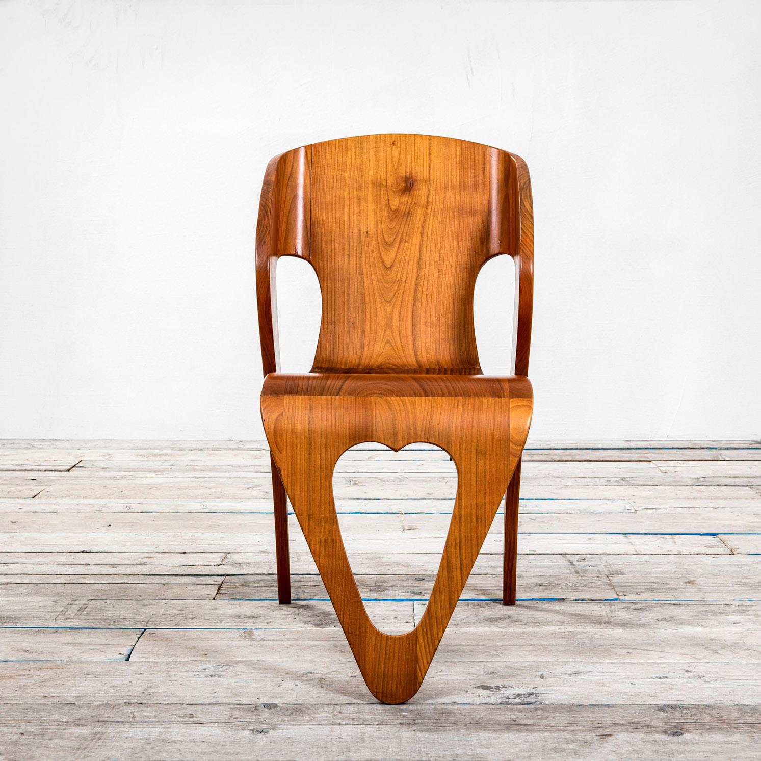 Mid-Century Modern 20th Century Roberto Gabetti and Mario Roggero Wood Chair End of '40s