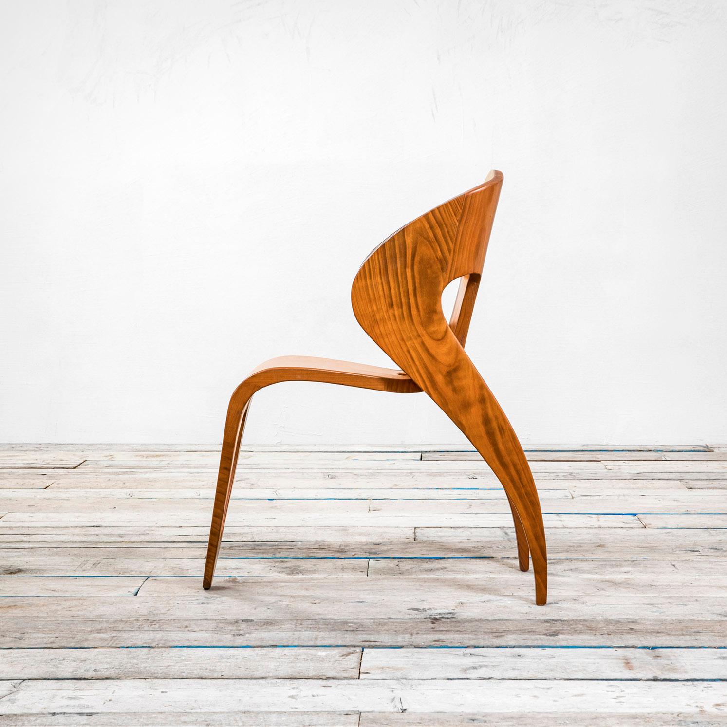 Italian 20th Century Roberto Gabetti and Mario Roggero Wood Chair End of '40s