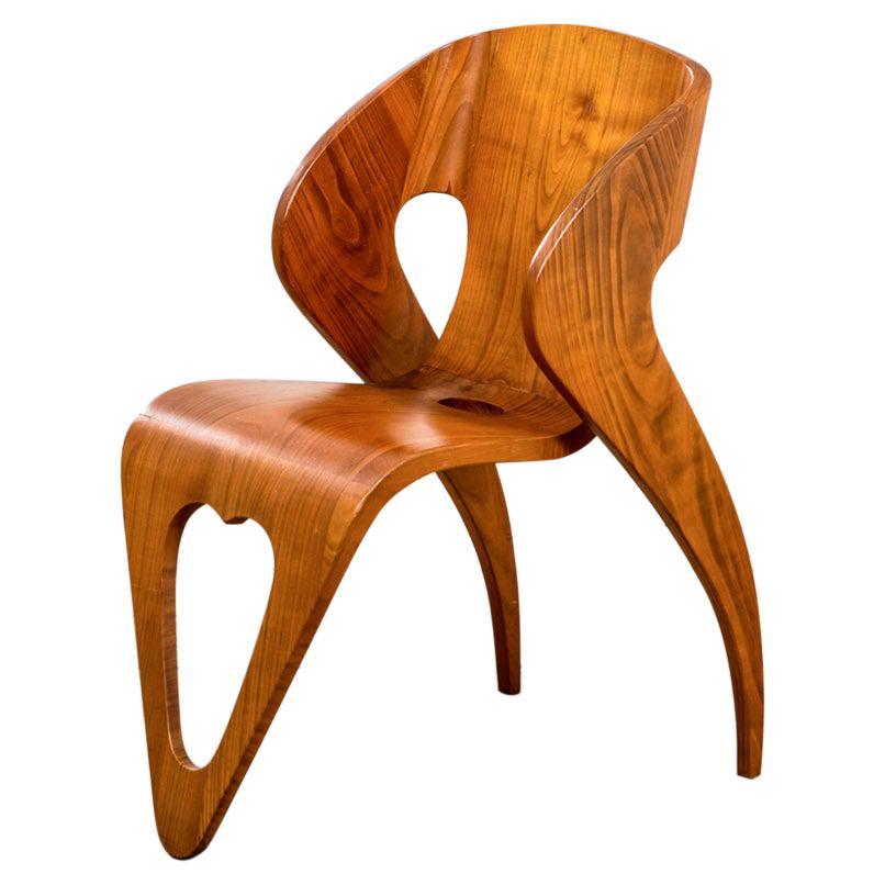 20th Century Roberto Gabetti and Mario Roggero Wood Chair End of '40s