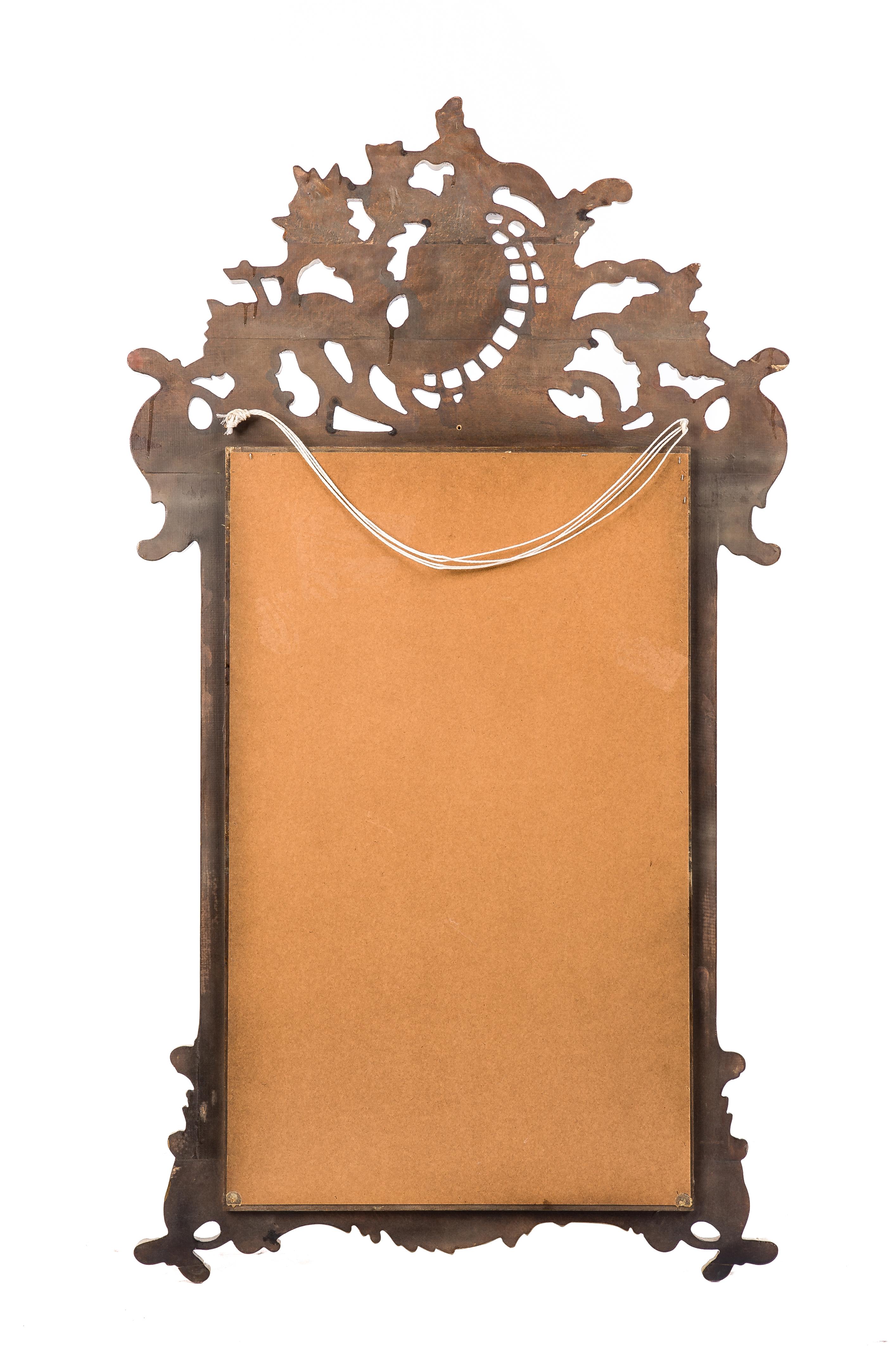 Consoles italiennes rococo du XXe siècle en bois doré sculpté et peinture avec miroir en vente 9