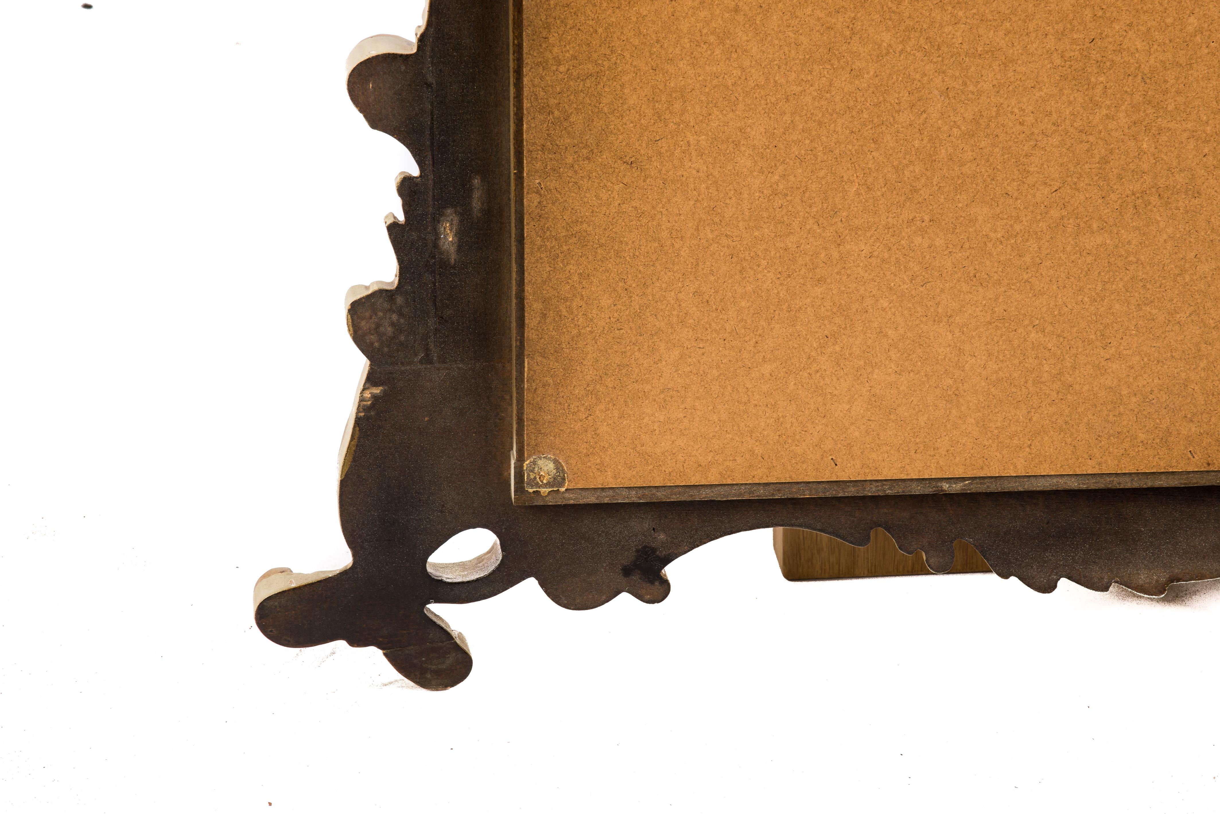 Consoles italiennes rococo du XXe siècle en bois doré sculpté et peinture avec miroir en vente 12