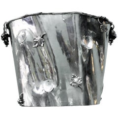 20th Century Rococo Italian Silver Ice Bucket, 1950s