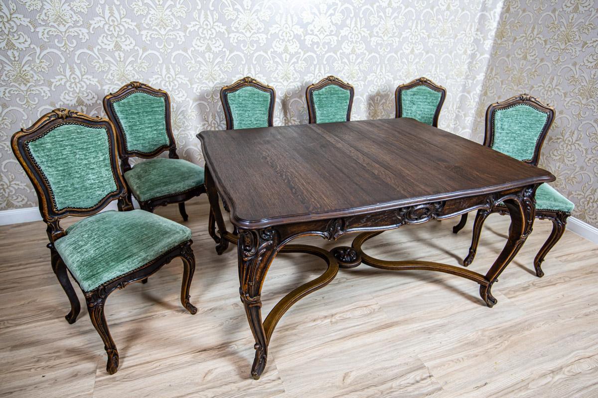 Oak Early 20th Century Rococo Revival Dining Room, Set