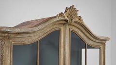 20th Century Rococo Revival Oak Vitrine