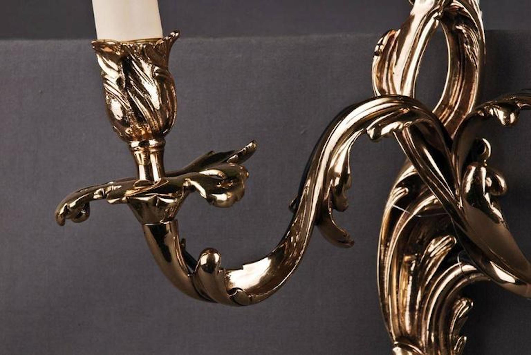 Applique française du 20e siècle de style rococo Bon état - En vente à Berlin, DE