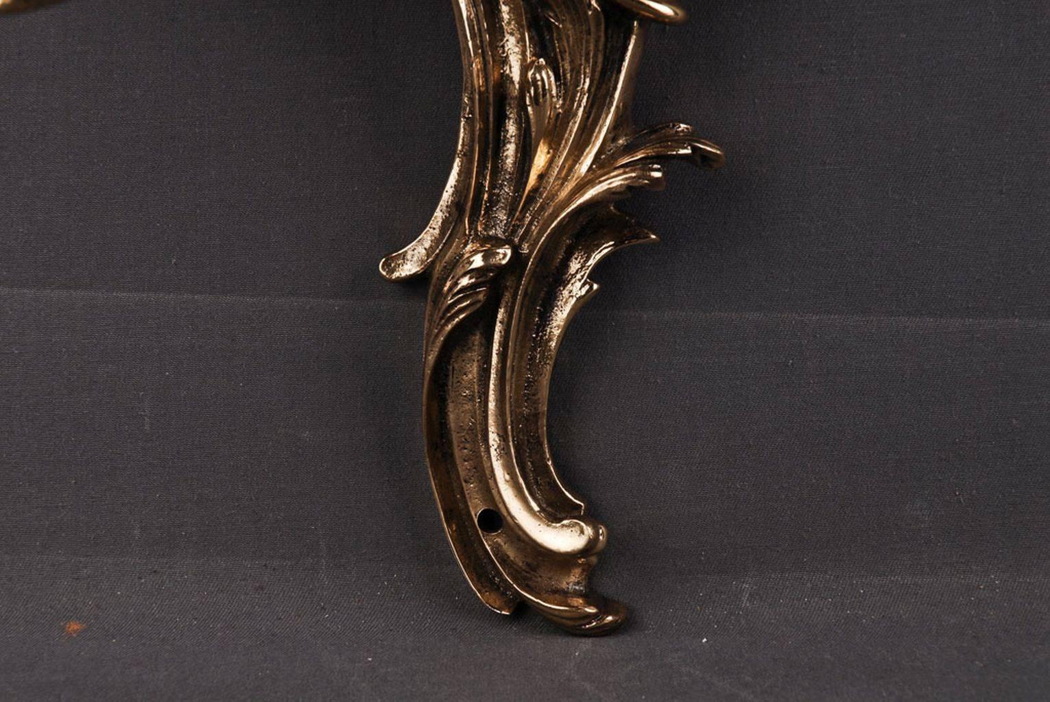 20th Century Rococo Style French Wall Light For Sale 4