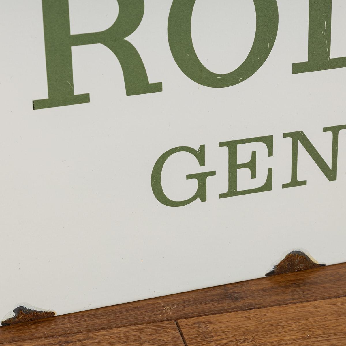 20th Century Rolex Enamel Advertising Sign In Good Condition In Royal Tunbridge Wells, Kent