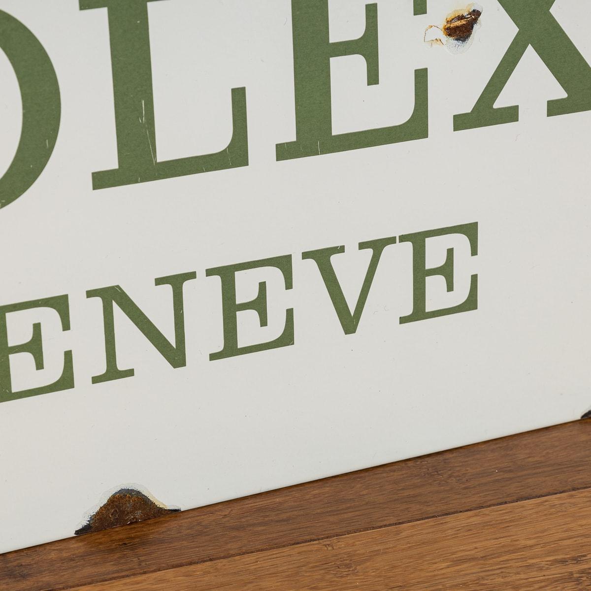 20th Century Rolex Enamel Advertising Sign For Sale 3
