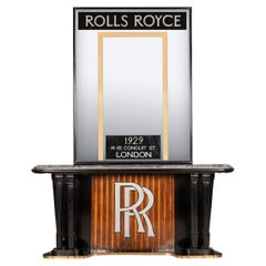 20th Century Rolls Royce Retail Mirror & Console Table, c.1930
