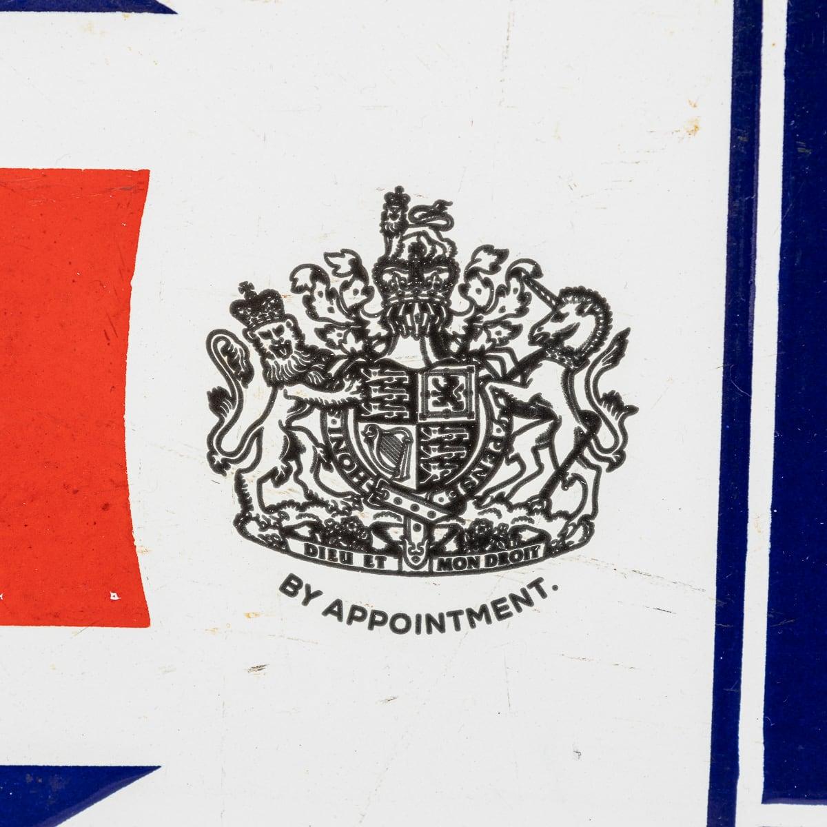 Metal 20th Century Rolls Royce Union Jack Enamel Sign For Sale