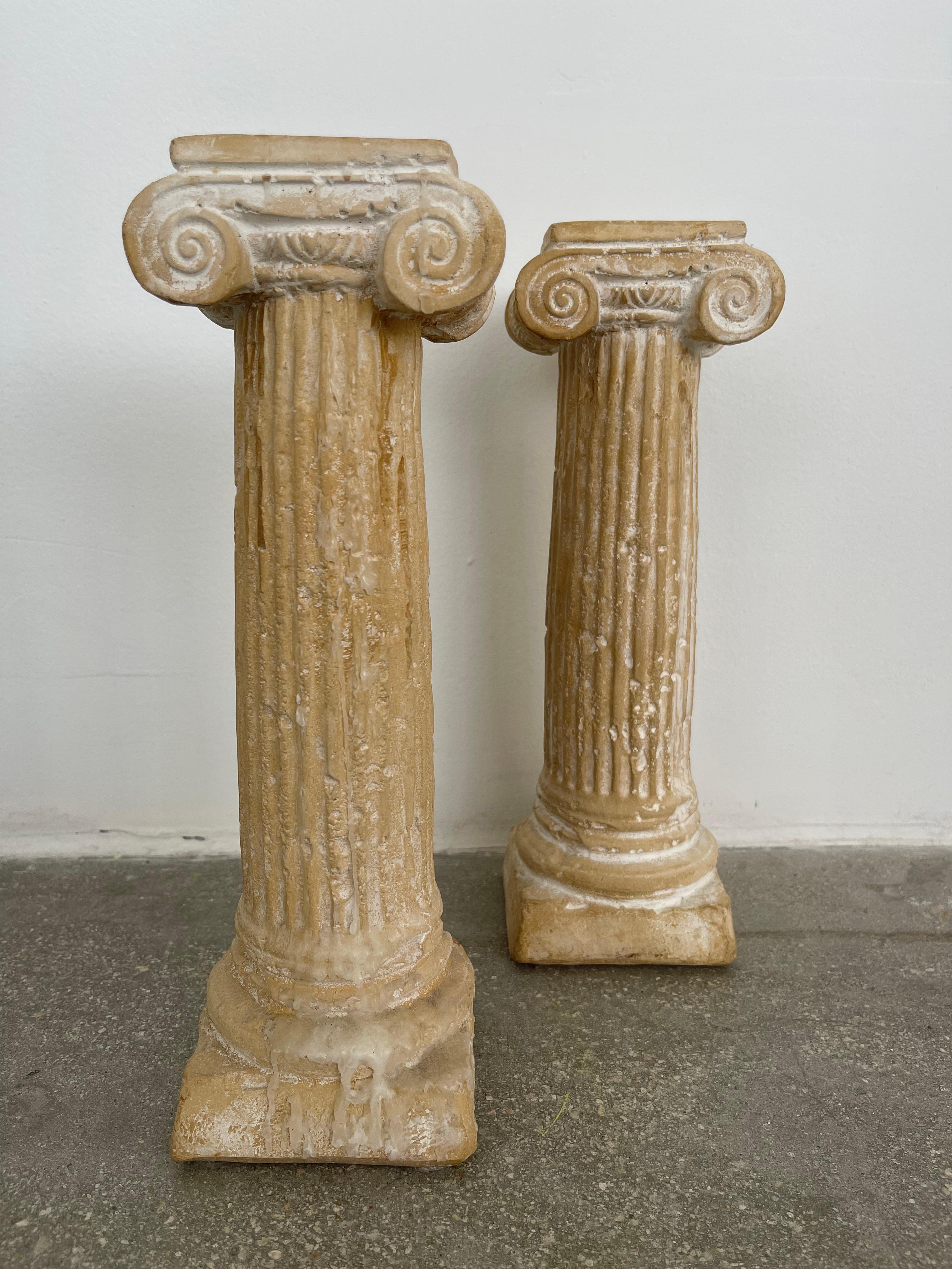 Post-Modern 20th Century Roman Column Candlestick Holders For Sale