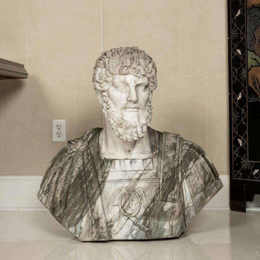20th Century Roman Marble Bust~ Lucius Verus 3