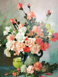 Romantic French Oil on Canvas Painting