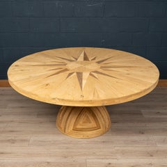 20th Century "Rosa Dei Venti" Table by Mario Ceroli for Poltronova, Italy