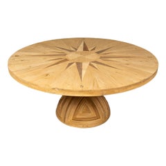 Mesa "Rosa Dei Venti" del siglo XX de Mario Ceroli para Poltronova, Italia