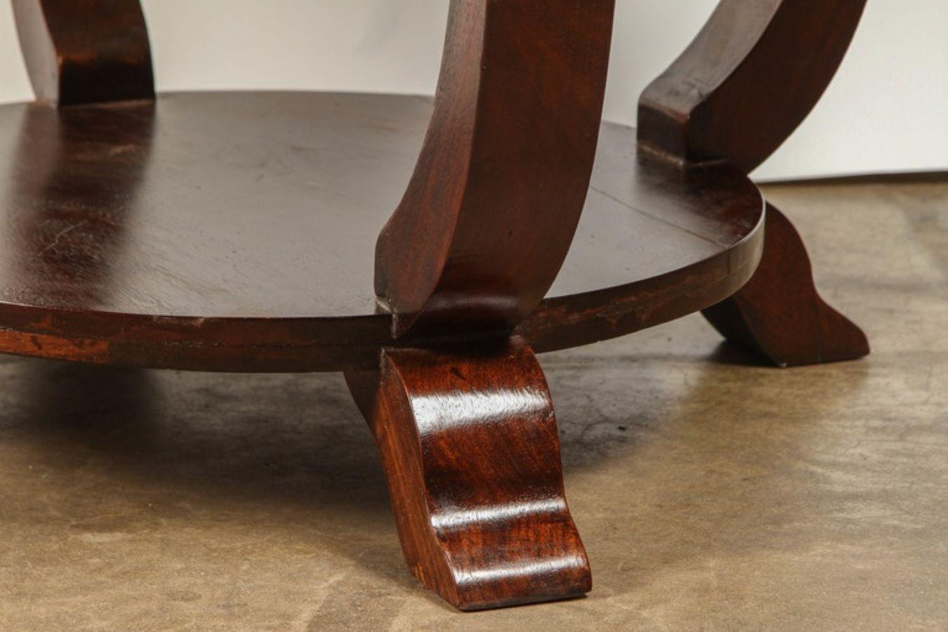 Vietnamese 20th Century Rosewood Art Deco Center Table For Sale