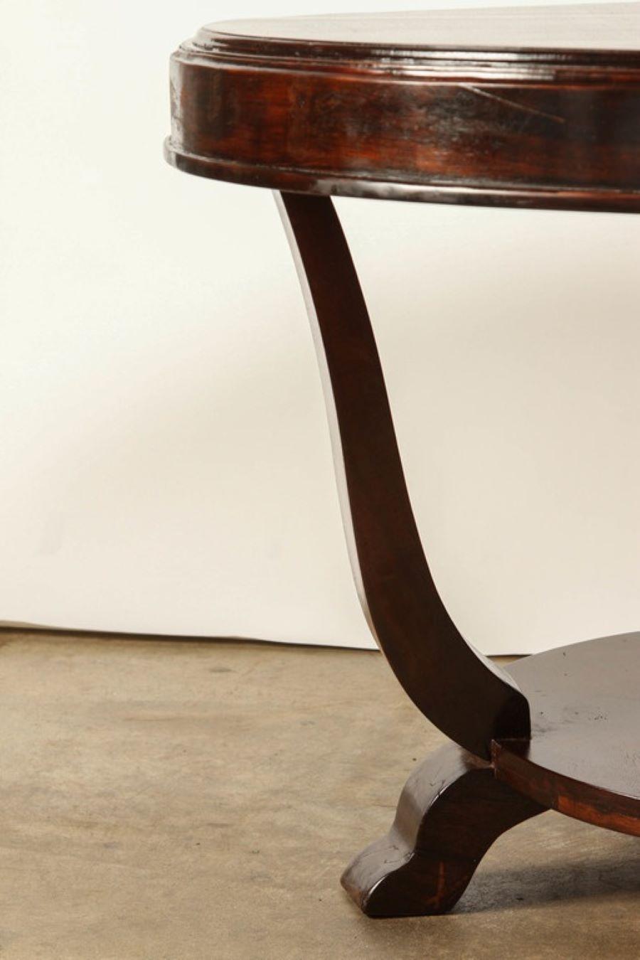 20th Century Rosewood Art Deco Center Table For Sale 4
