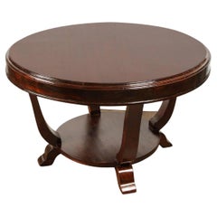 Table centrale Art Déco en bois de rose du XXe siècle