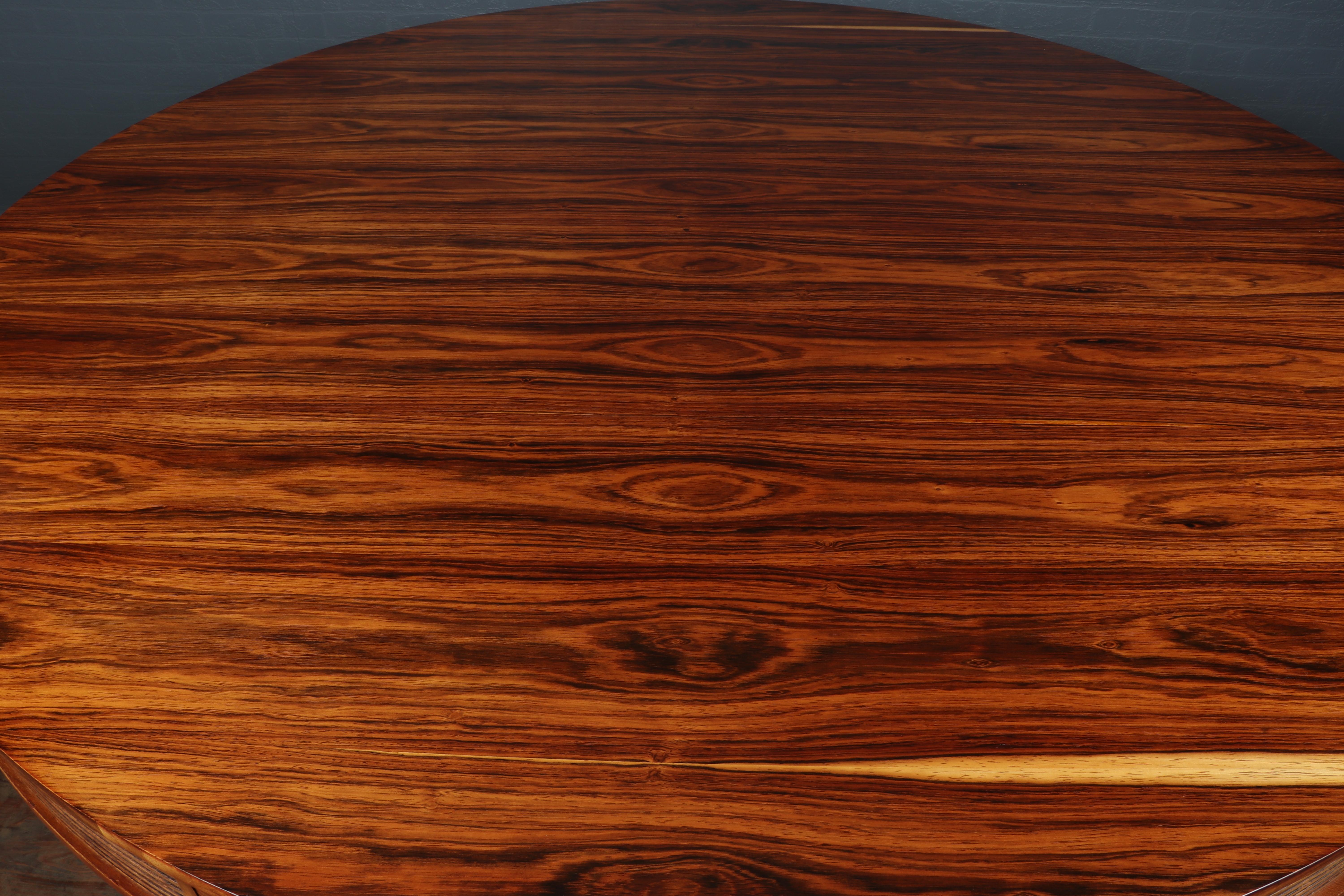 Veneer 20th Century Rosewood Drum Table by Robert Heritage for Archie Shine