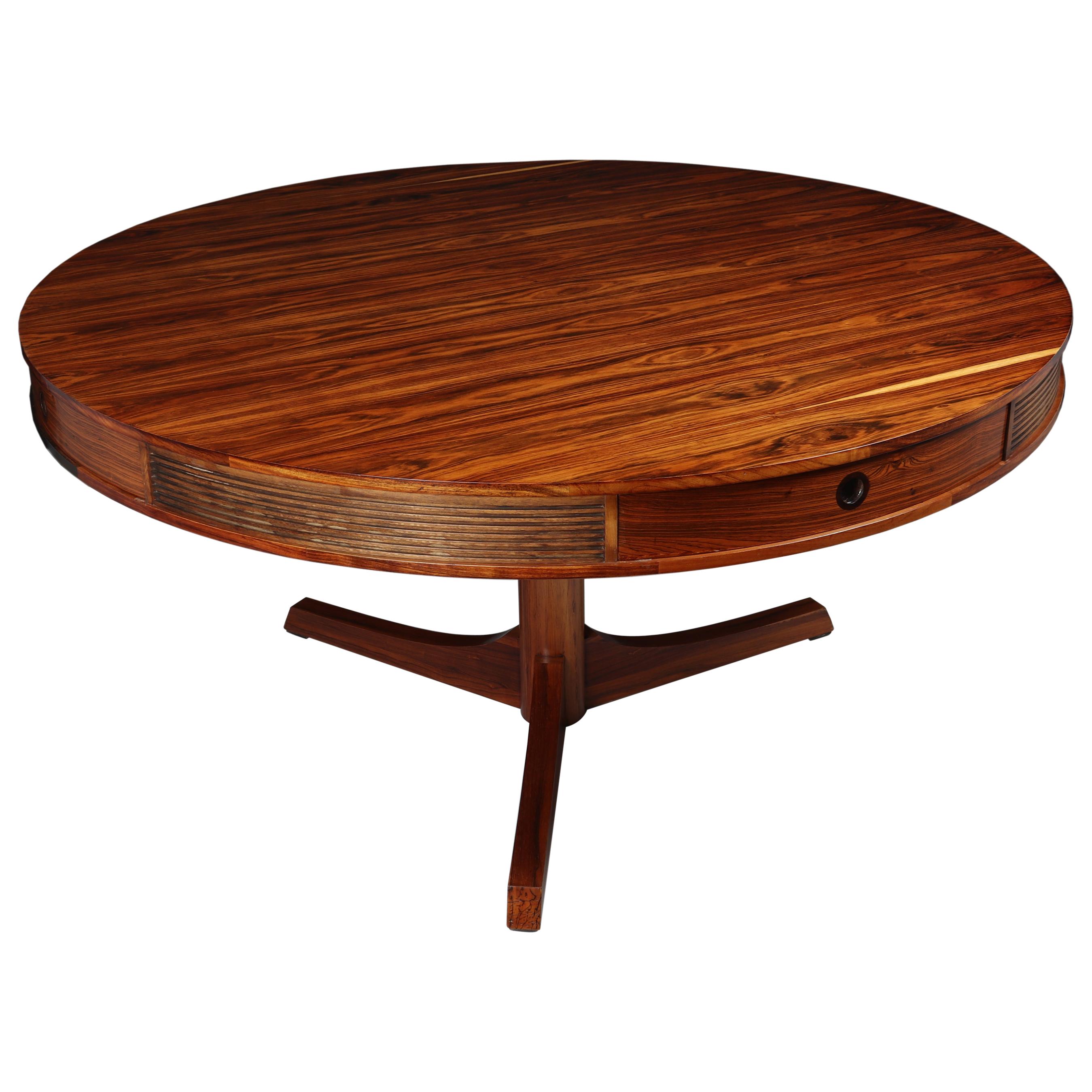 20th Century Rosewood Drum Table by Robert Heritage for Archie Shine