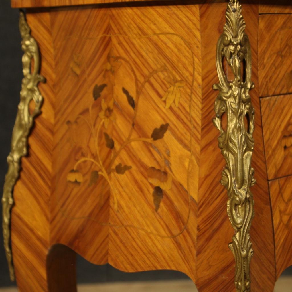 20th Century Rosewood, Maple, Boxwood, Mahogany, Inlaid French Bedside Tables 7