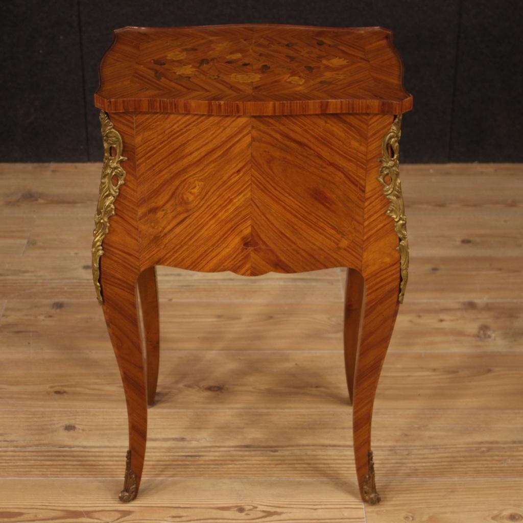 20th Century Rosewood, Maple, Boxwood, Mahogany, Inlaid French Bedside Tables 4