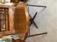 20th Century Rosewood Veneer Baumann Table and Chairs, 1960s