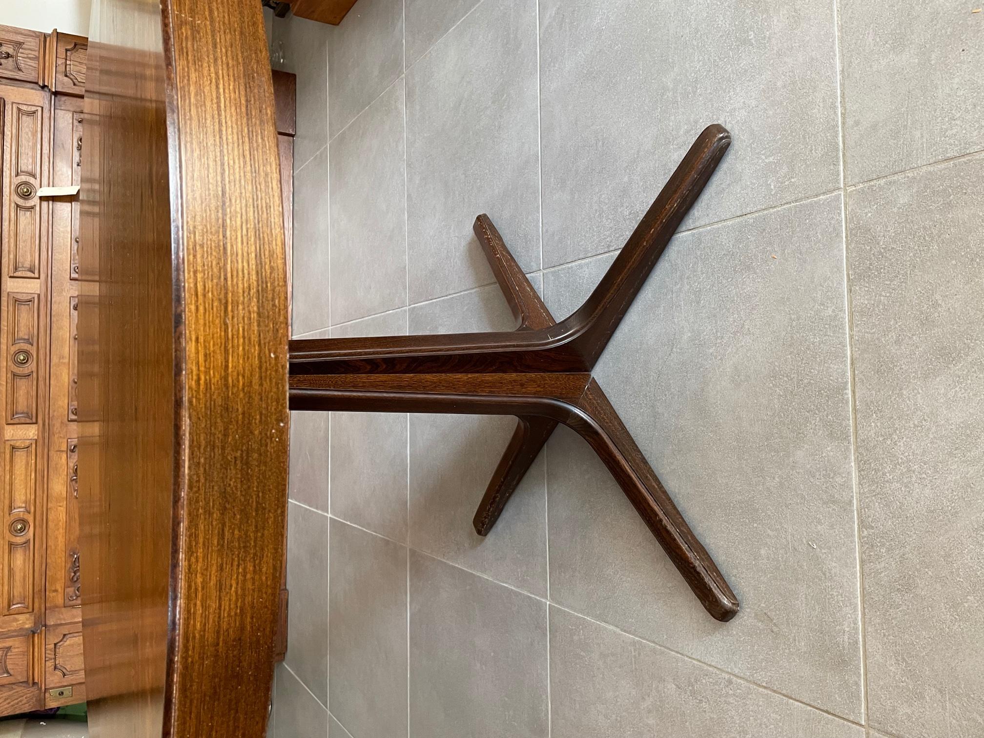 20th Century Rosewood Veneer Baumann Table and Chairs, 1960s 1