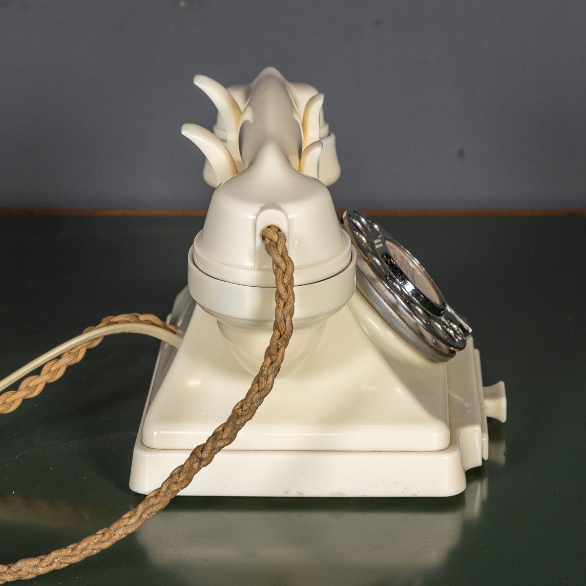 20th Century Rotary Bakelite Telephone & Bell System c.1940 1