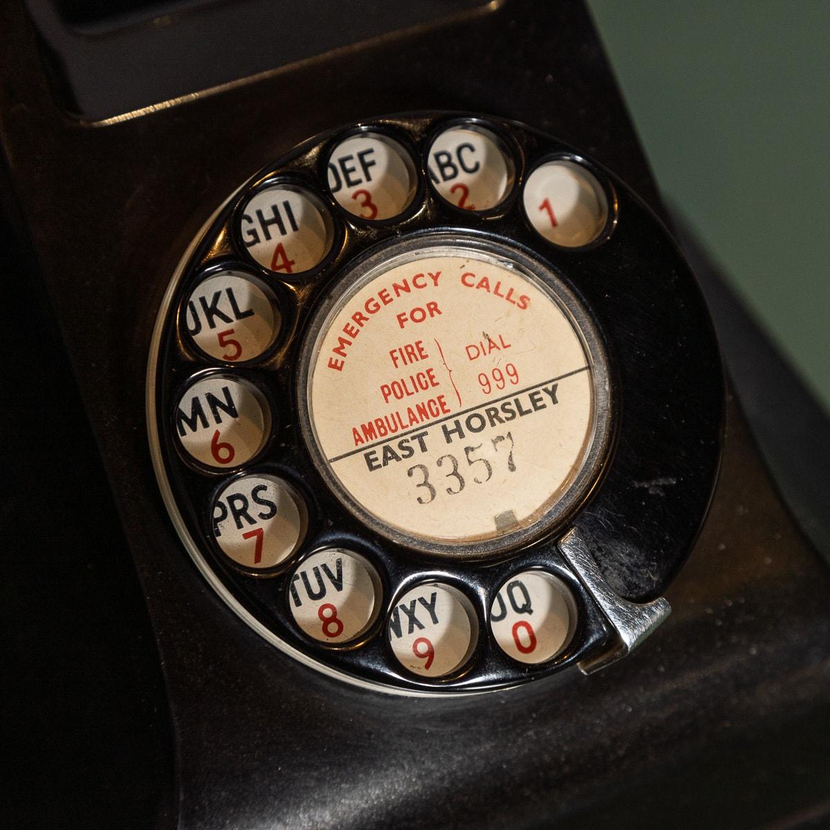 20th Century Rotary Bakelite Telephone c.1930 4