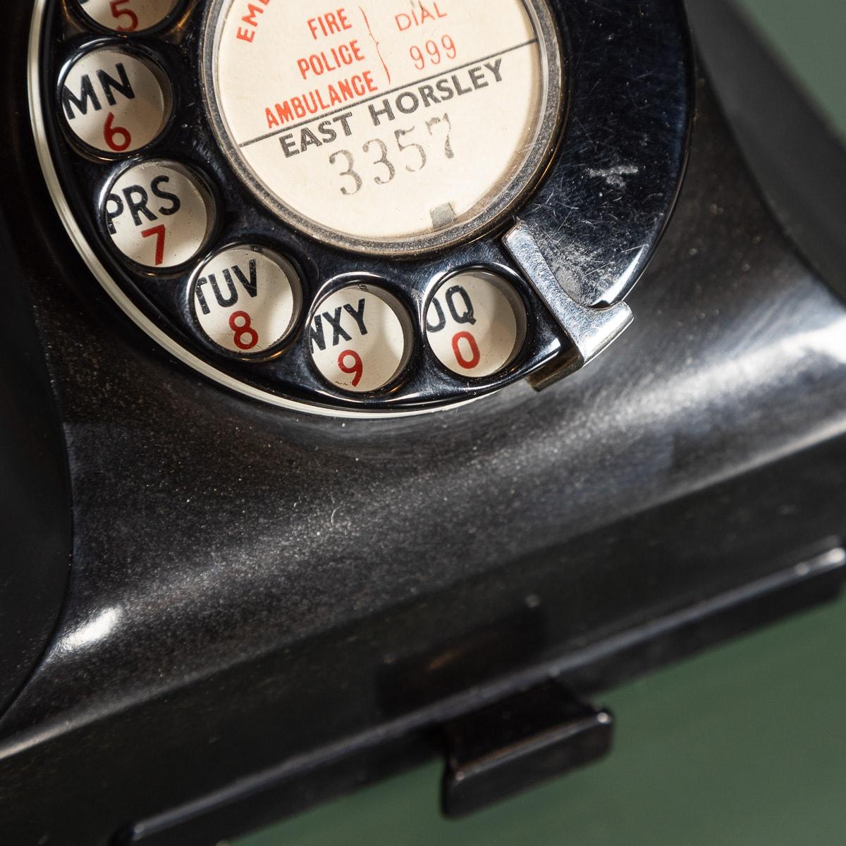 20th Century Rotary Bakelite Telephone c.1930 5