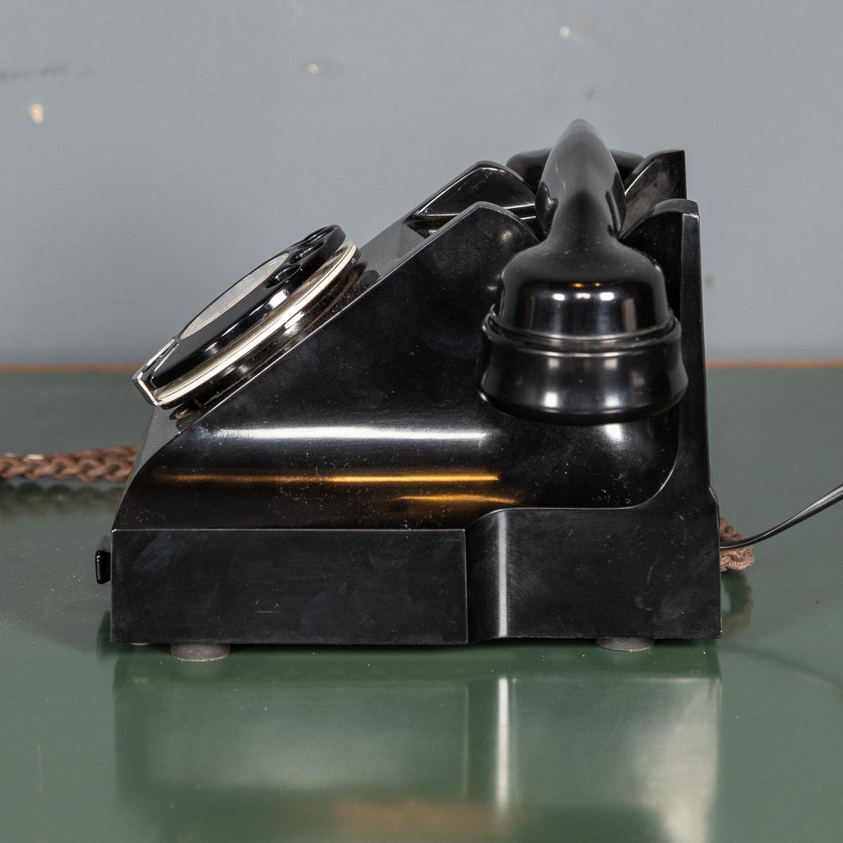 British 20th Century Rotary Bakelite Telephone c.1930