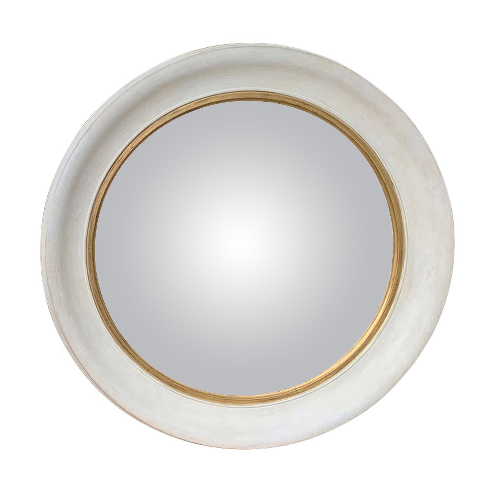 Early 20th Century Round Federal Mirror with Convex Glass For Sale at
